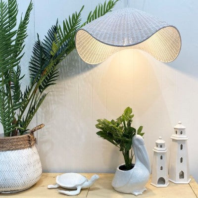 Marbella Beaded Chandelier in Grey & White