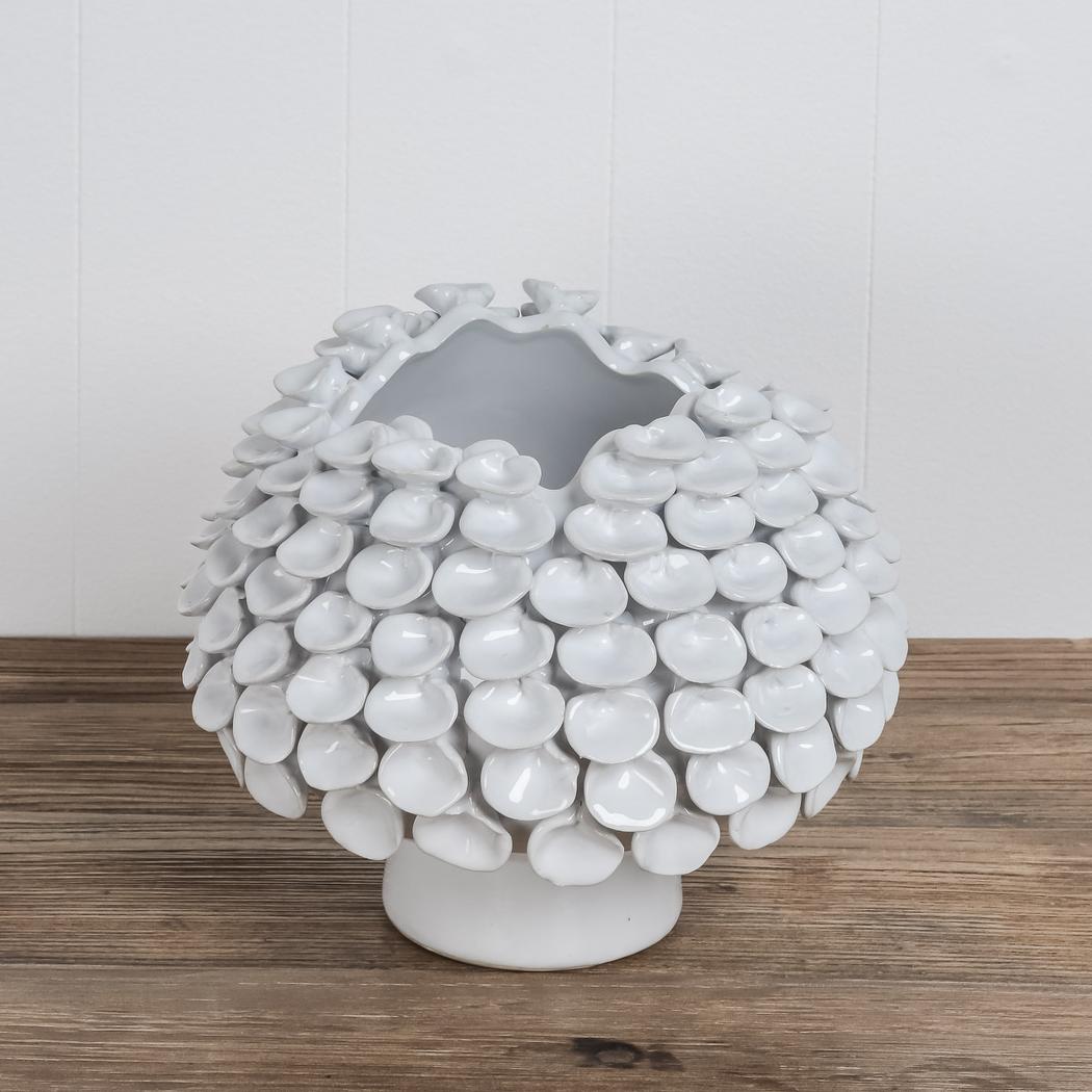 Water Cress Vase in White