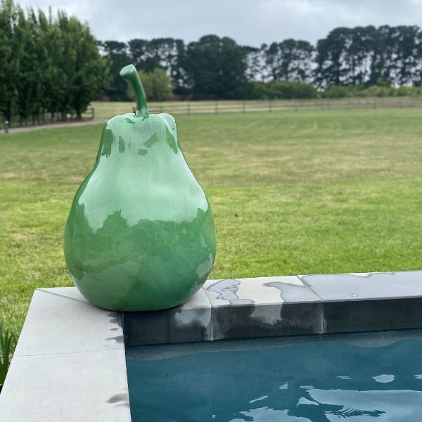 Provence Ceramic Pear in Green