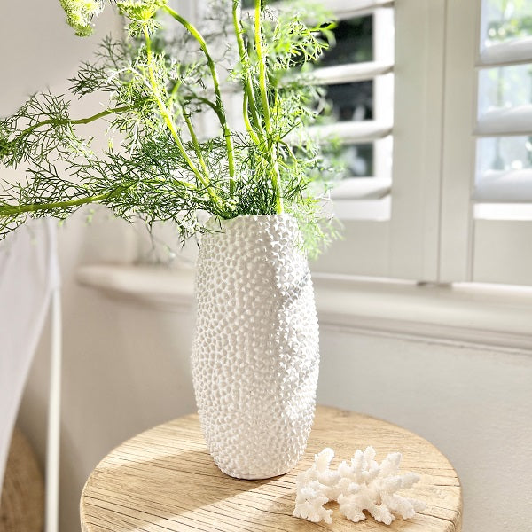 Lucie Vase in White