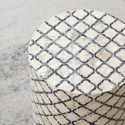 Eilat Shell Stool Side Table