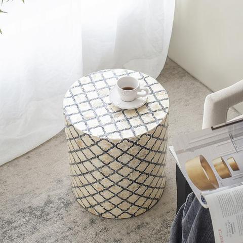 Eilat Shell Stool Side Table