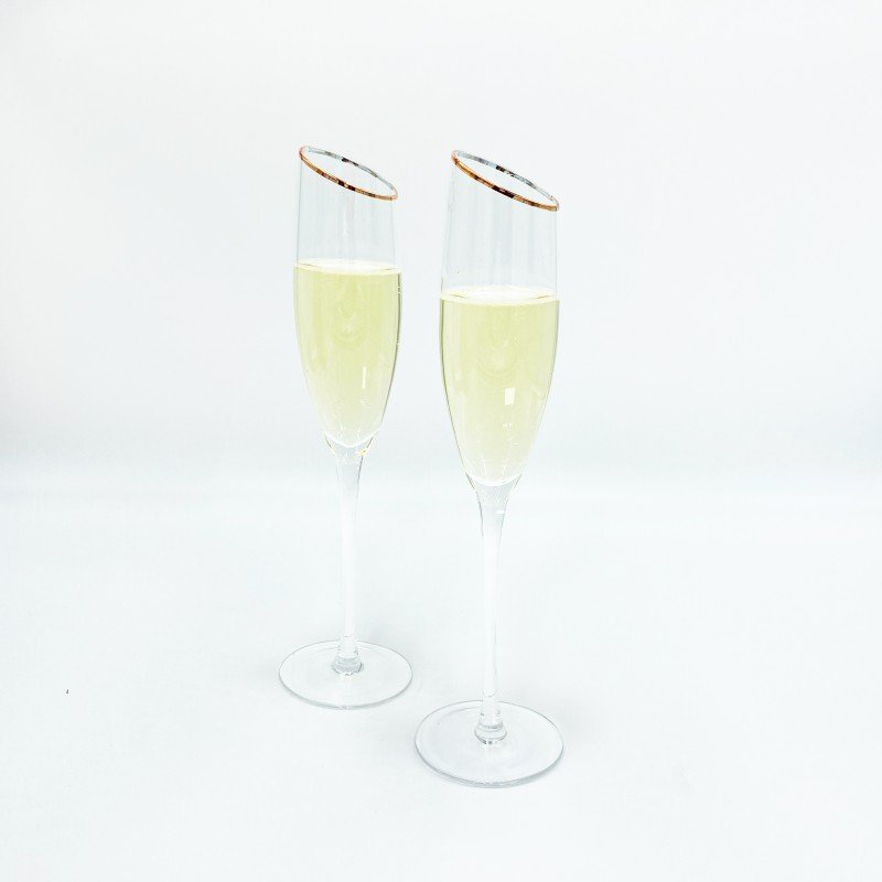 Manhattan Elegance Stemmed Champagne Flutes