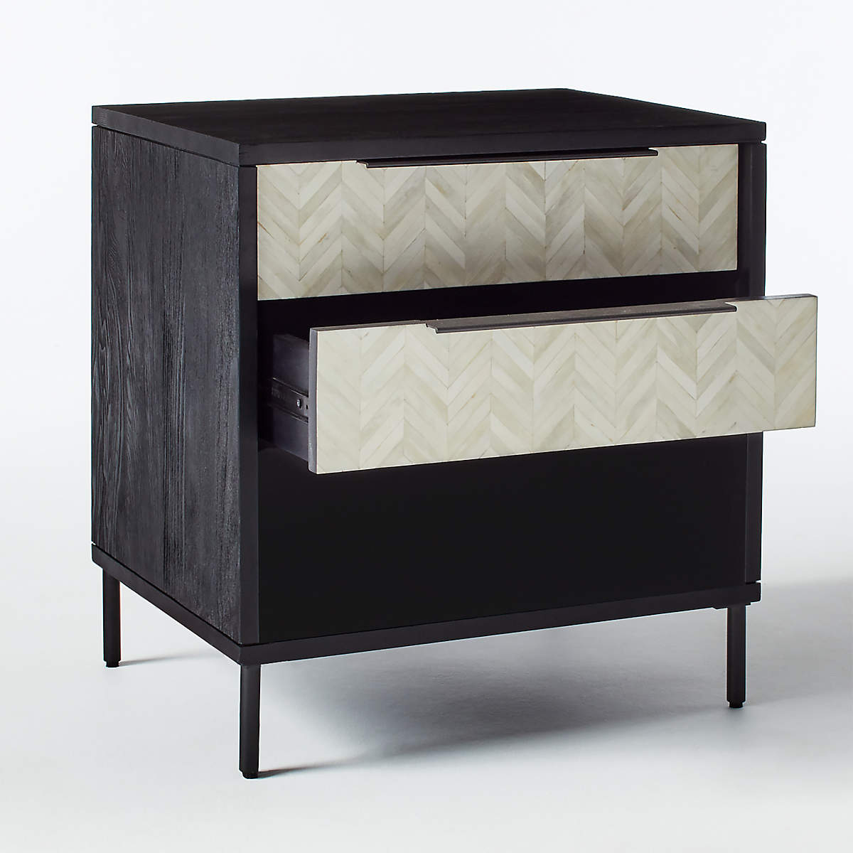 Bone Inlay Round Side Table