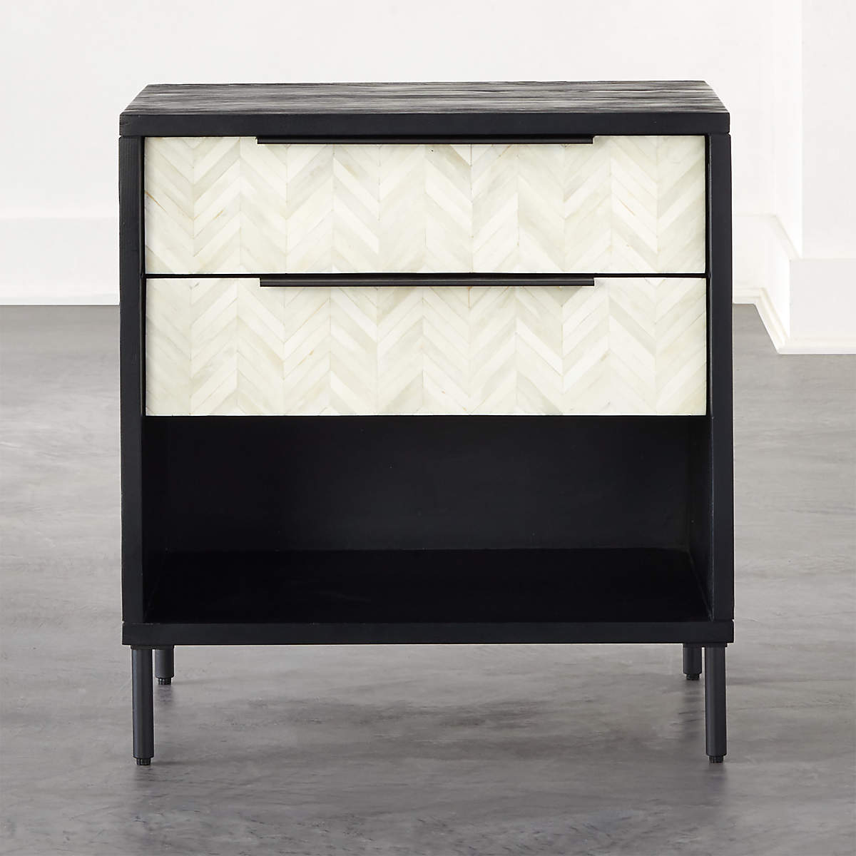 Bone Inlay Round Side Table