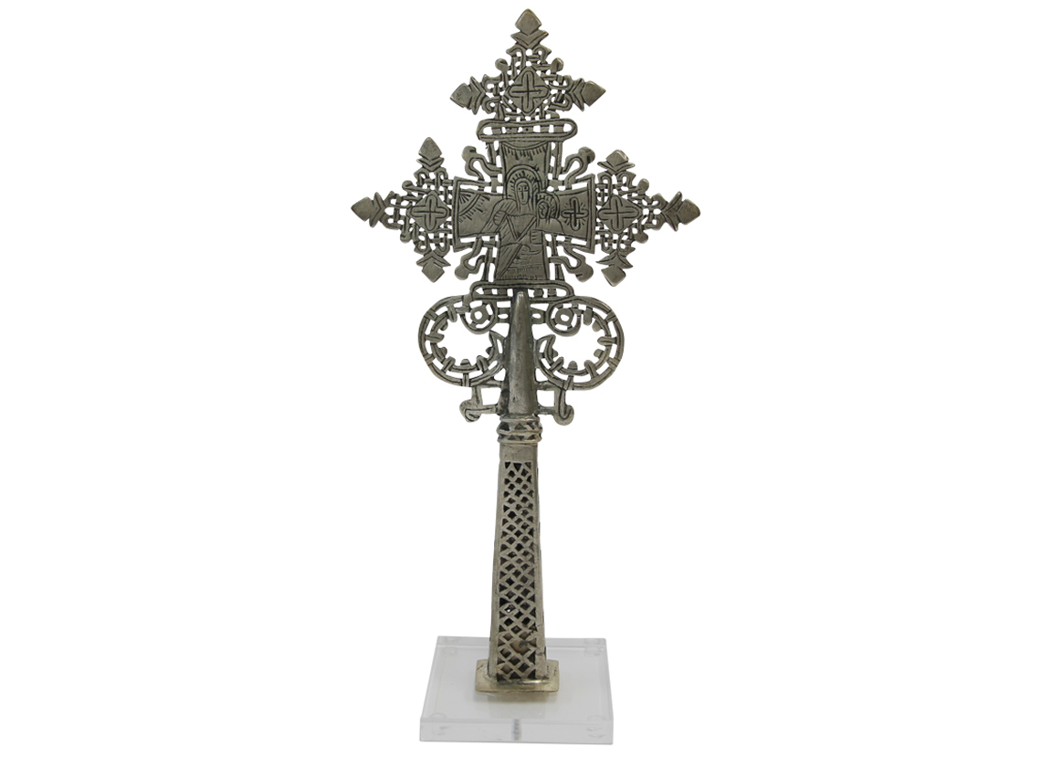 Ethiopian Cross in Silver - Extra Large