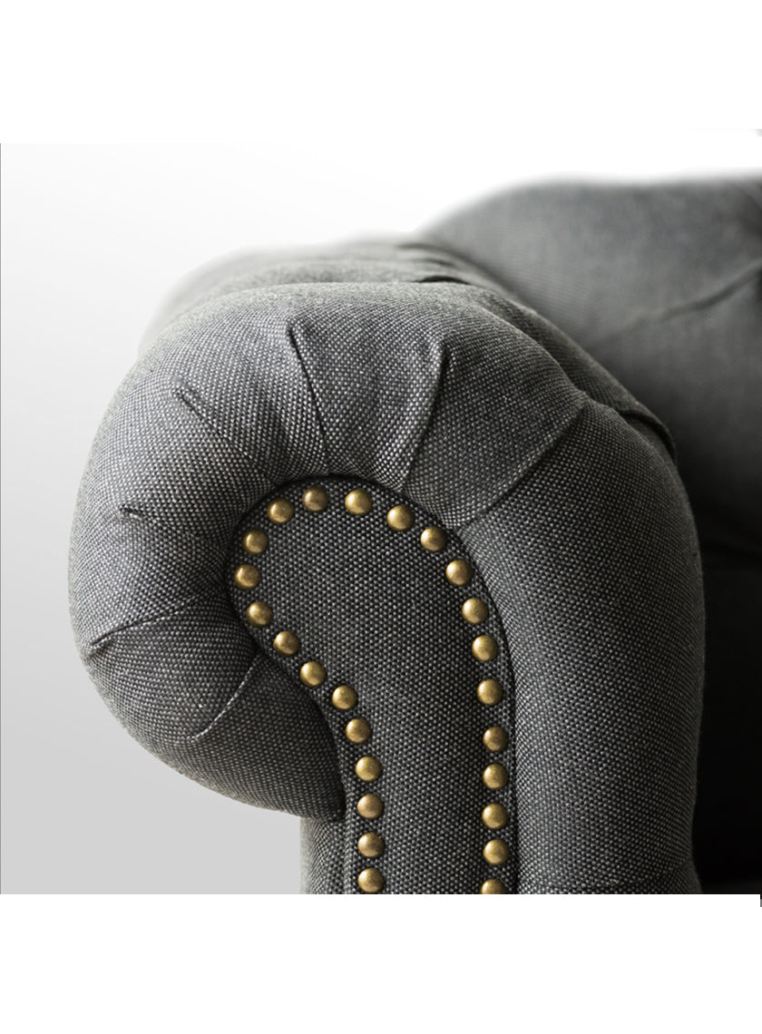 Arden Chesterfield Sofa in Black