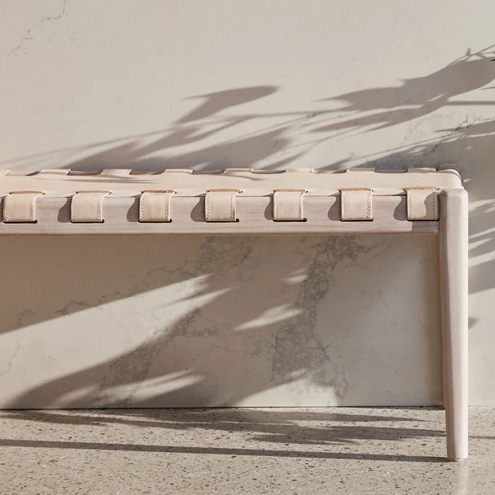 Gimojo Bench in Ivory
