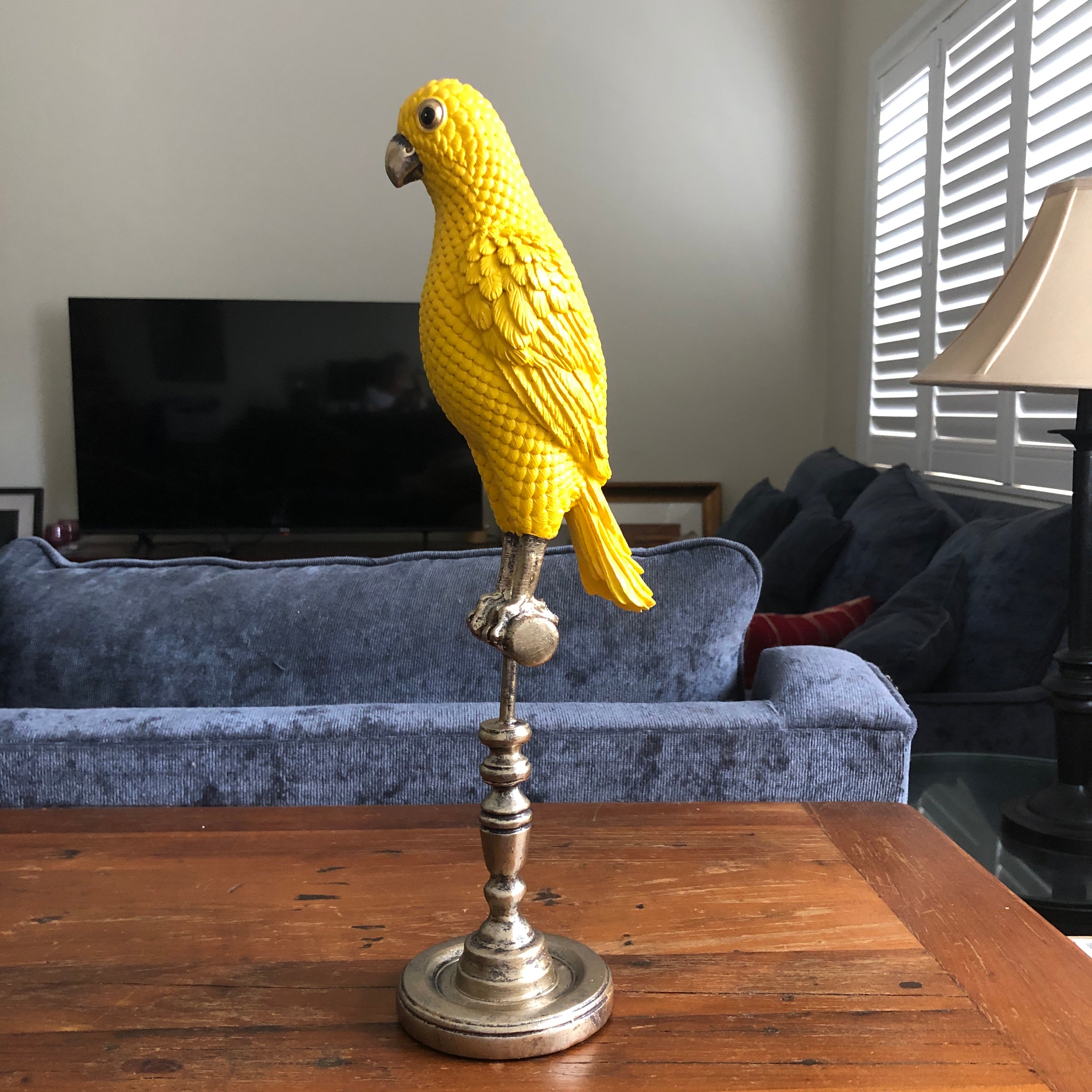 Ornamental Emperor Parrot in Sunny Yellow