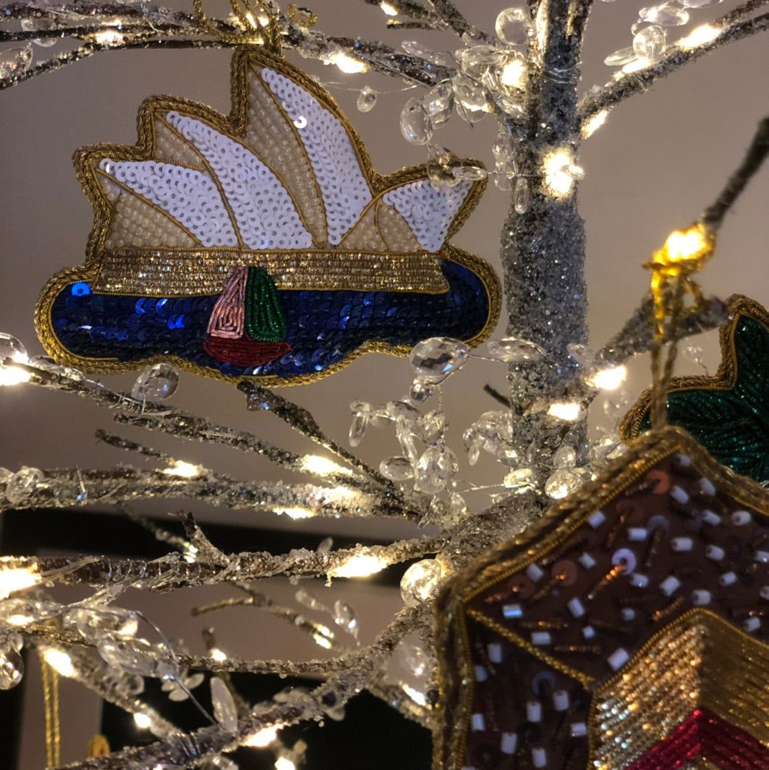 Opera House Sequin Hanging Decoration