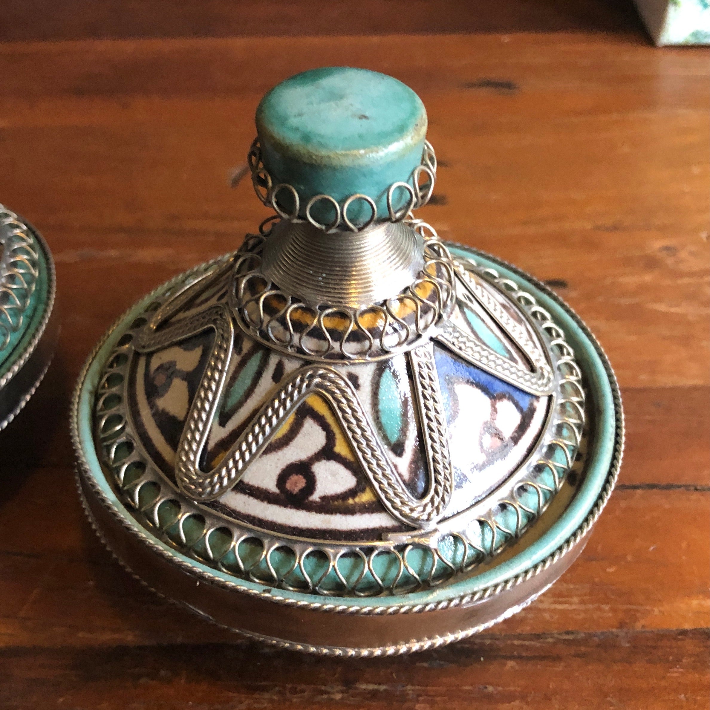Tangier Mini Tagine with Silver Detail