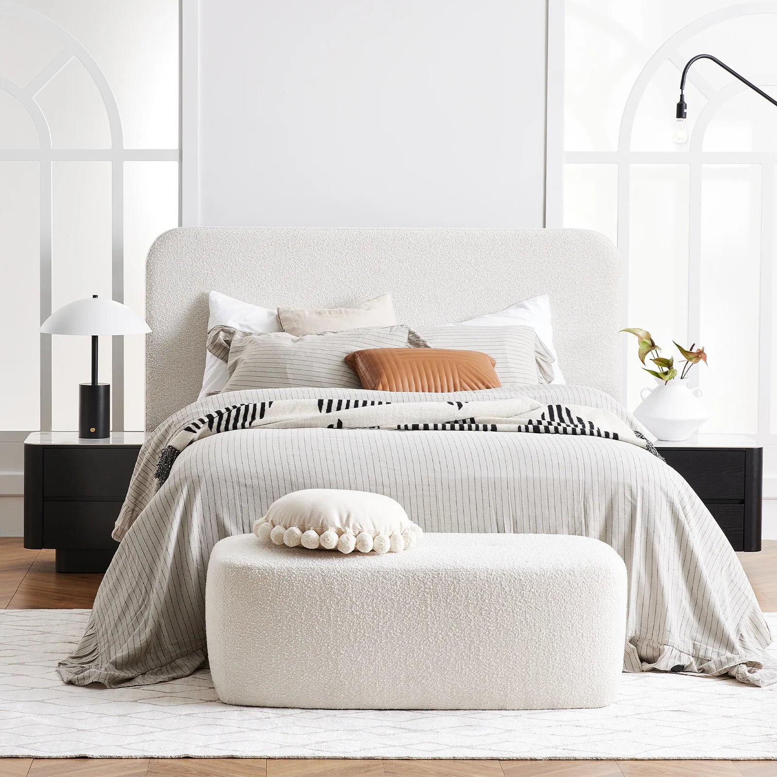 Paloma Boucle Bedhead in Cream