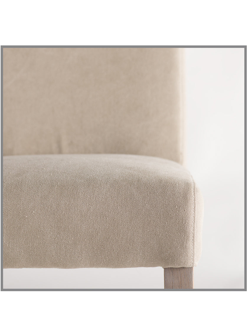 Matelasse Dining Chair in Oatmeal