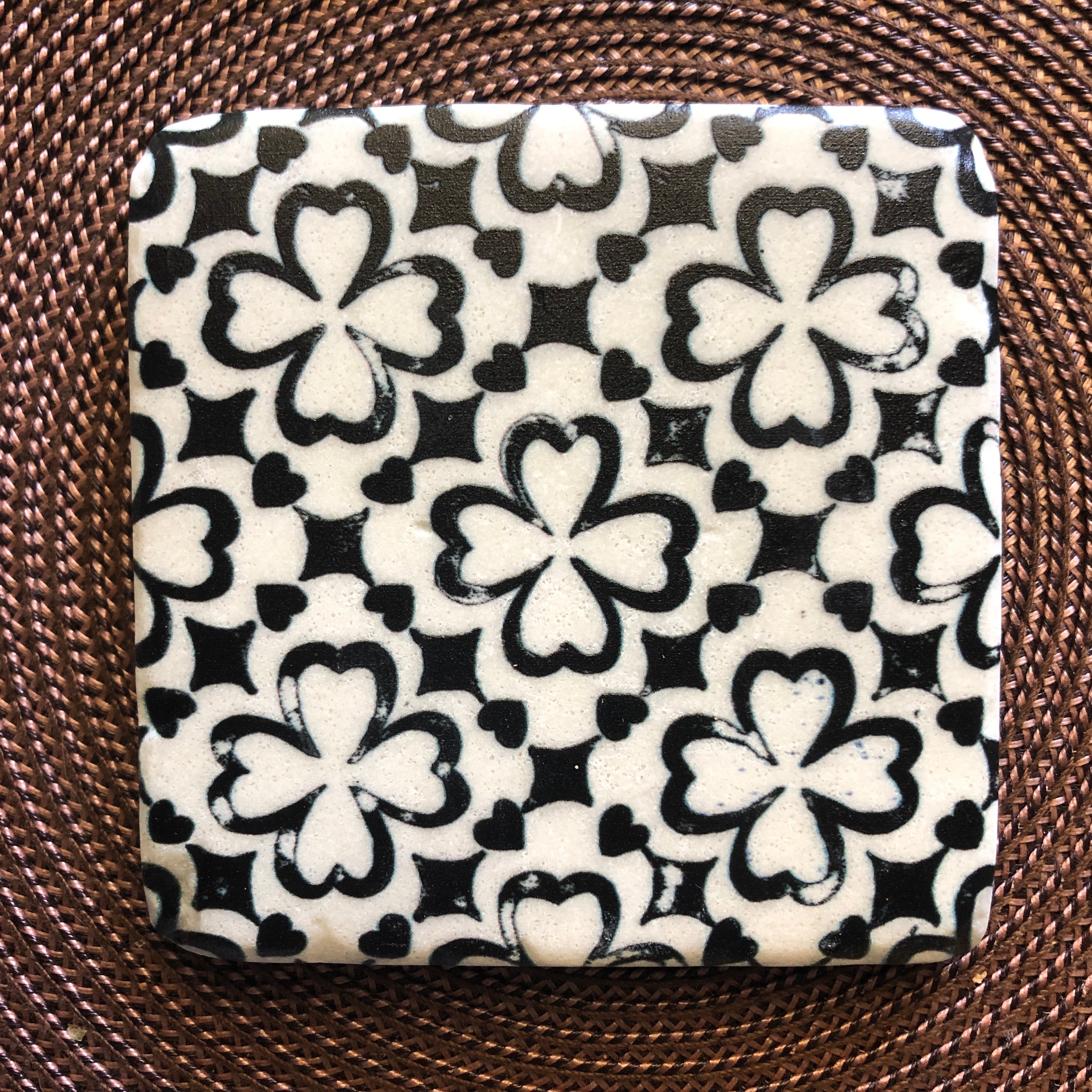 Morocco Stone-Look Coasters - Set of 4
