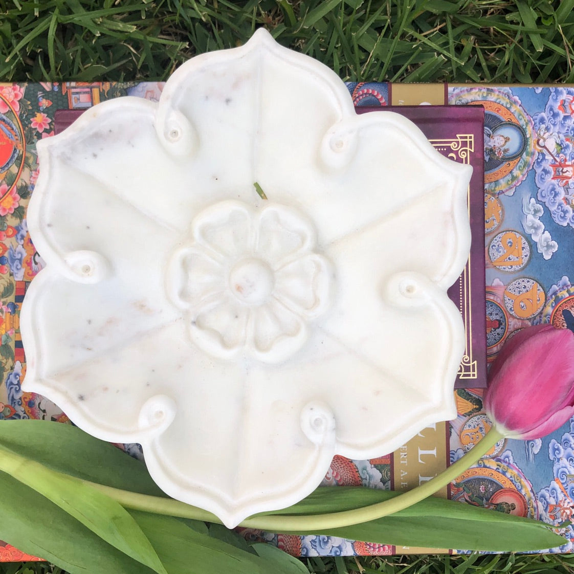 Urali Marble Mandala Bowl