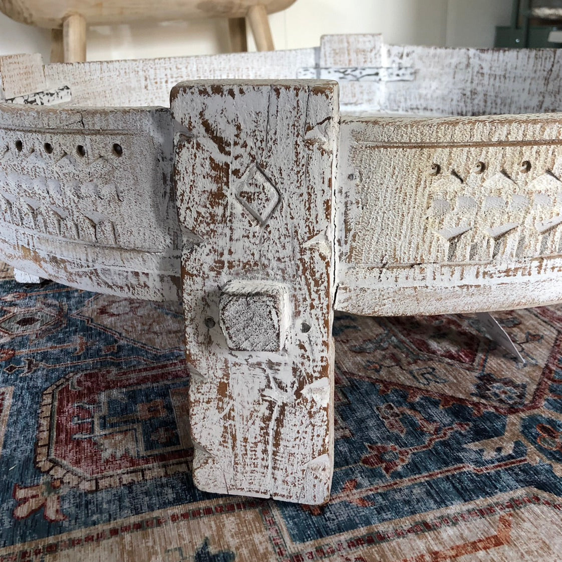 Idha Grinder Style Side Table