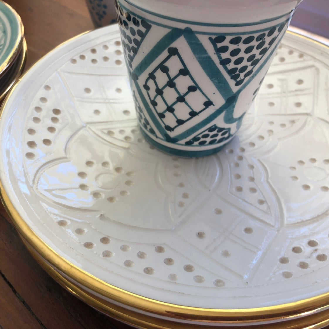 Genuine Rabat Safi Traditional Mug in Teal