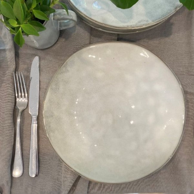 Indigo Dinner Set in Natural