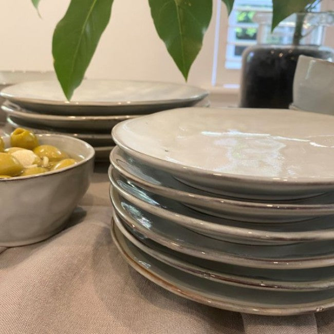 Indigo Dinner Set in Natural