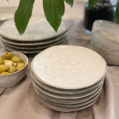 Indigo Dinner Set in Natural