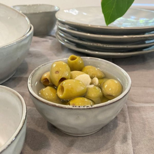 Indigo Dinner Set in Natural