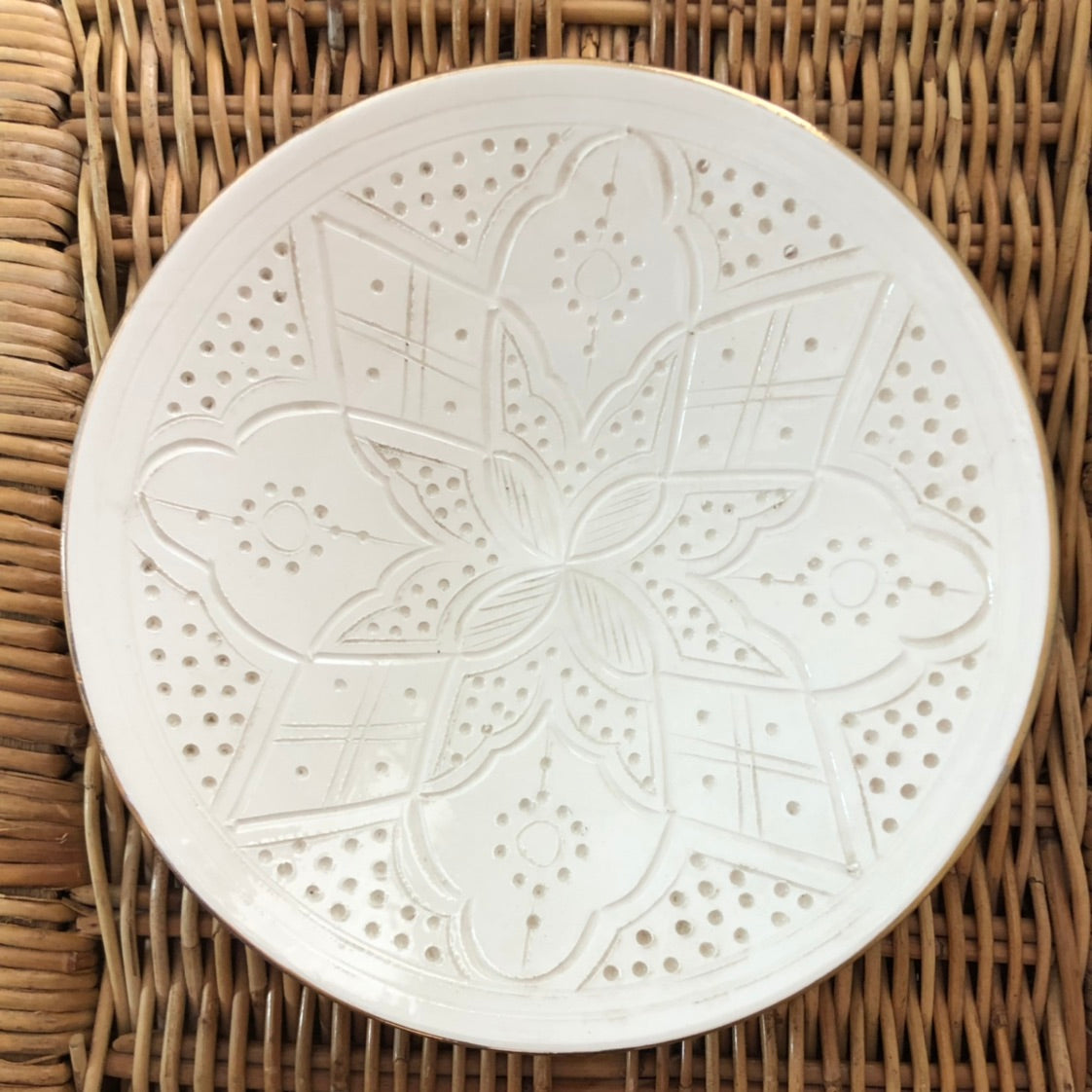 Genuine Rabat Safi Set - Large Plate, Small Plate & Bowl in White