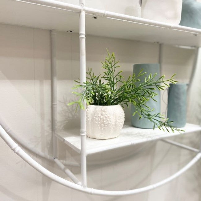 Kanada Round Shelf in White