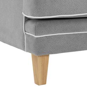 Bondi Armchair Grey W/ White Piping