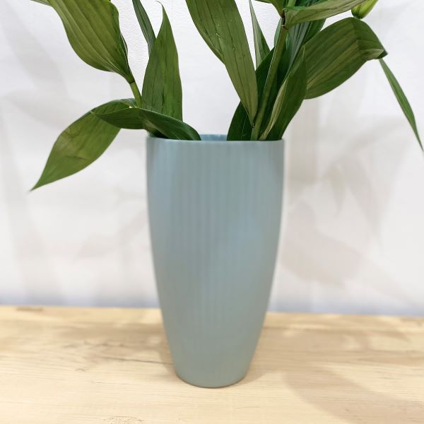 Flax Vase in Duck Egg Blue