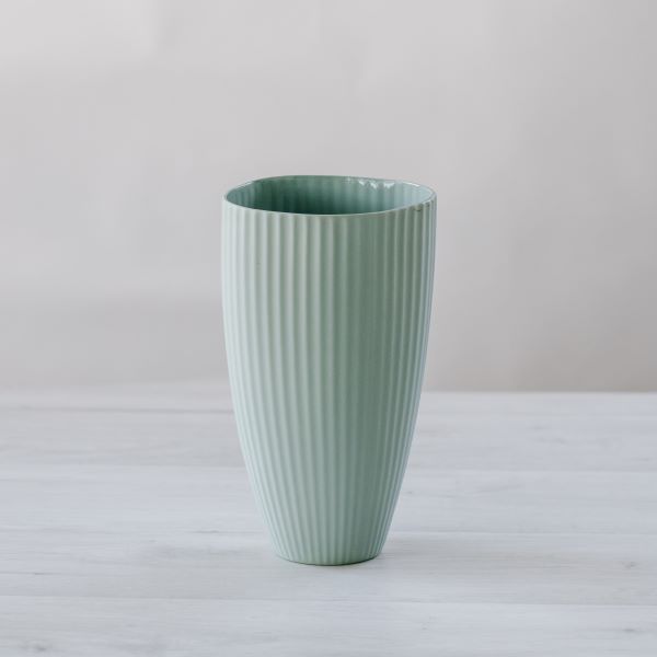 Flax Vase in Duck Egg Blue