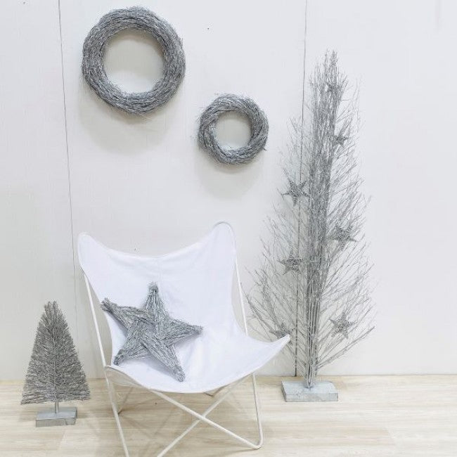 Silver Krissy Wreath