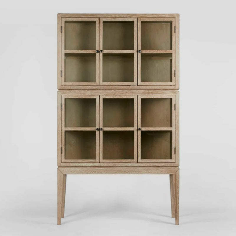 Columbus Oak 6 Door Cabinet