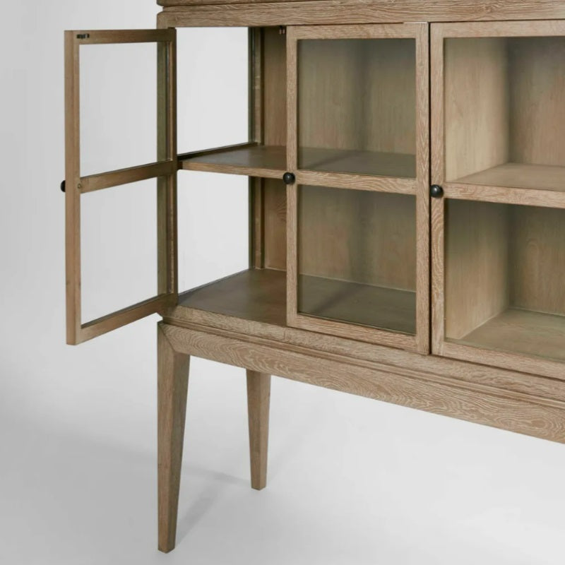 Columbus Oak 6 Door Cabinet
