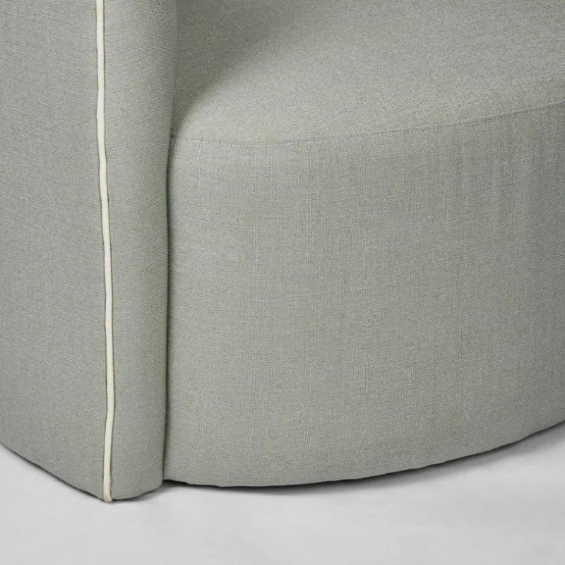 Camille Scallop Armchair in Seafoam