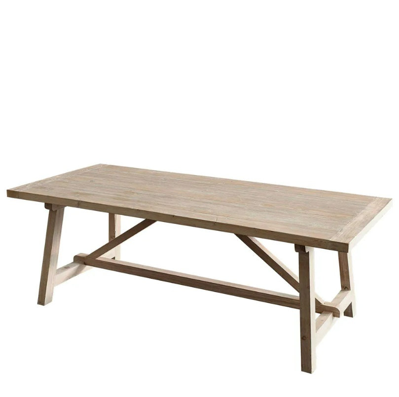 Varro Oak Dining Table in Natural (220cm)
