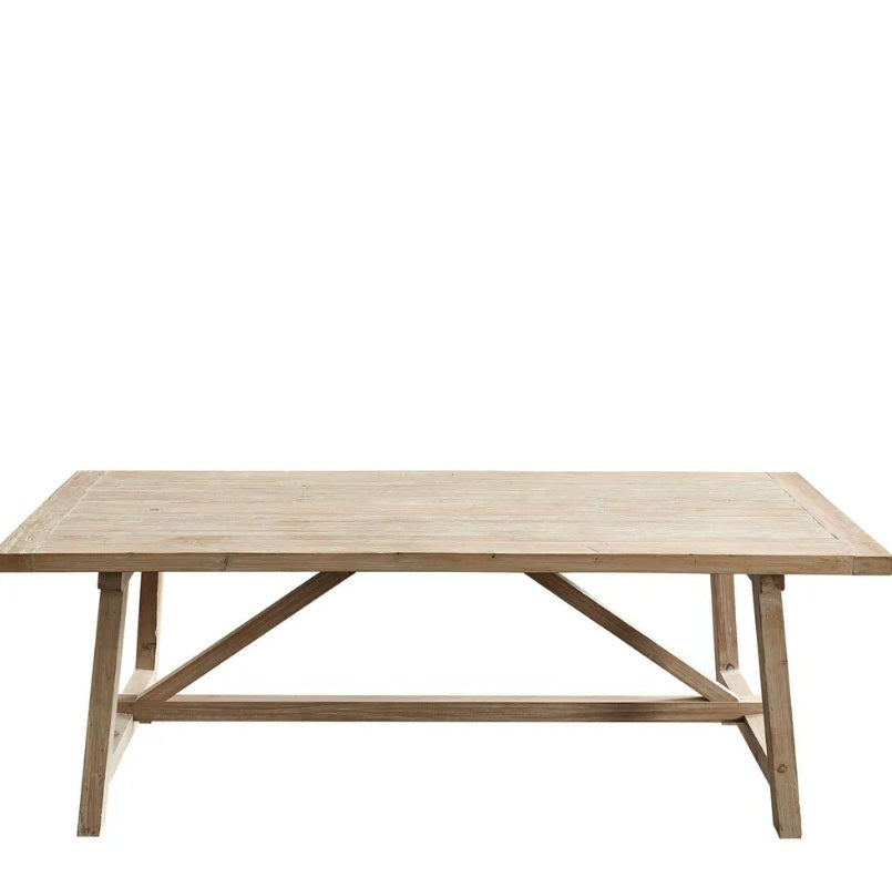 Varro Oak Dining Table in Natural (220cm)