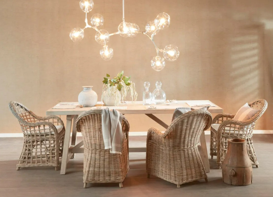 Varro Oak Dining Table in Natural (220cm)