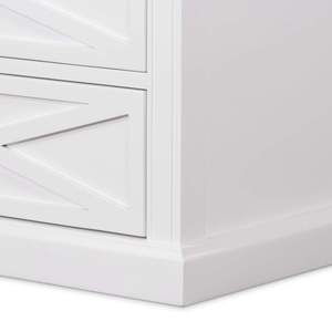 Rosebud Bedside Table with Drawers
