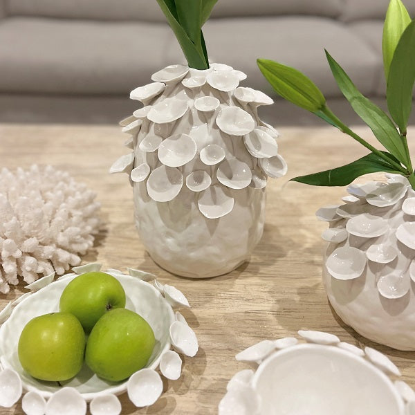 Water Cress Vase in White