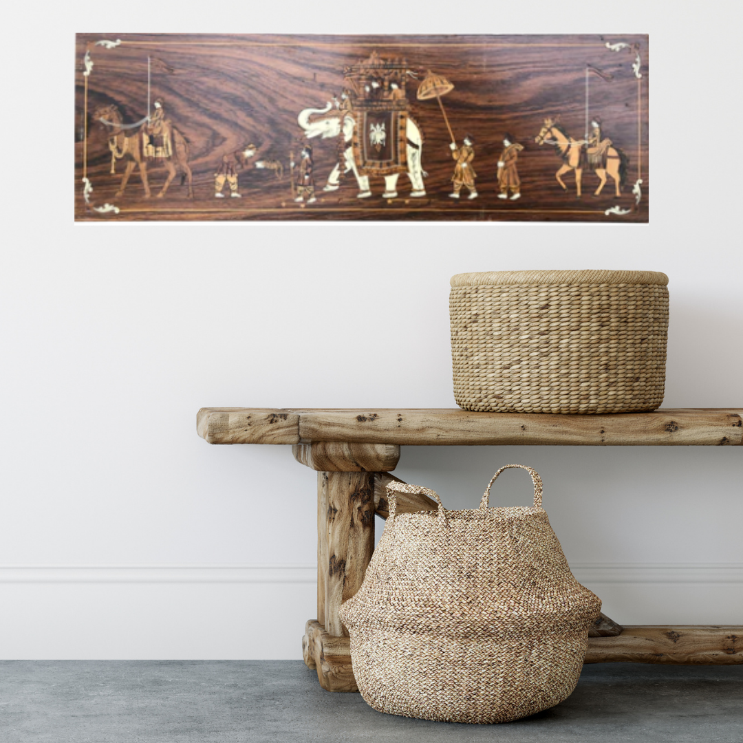 Raj Timber & Bone Inlay Panel