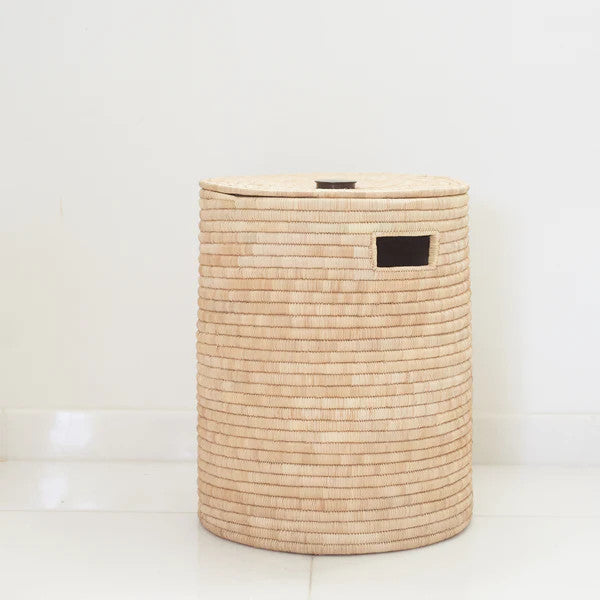 Ilala Palm Laundry/Multipurpose Basket with Lid - Large