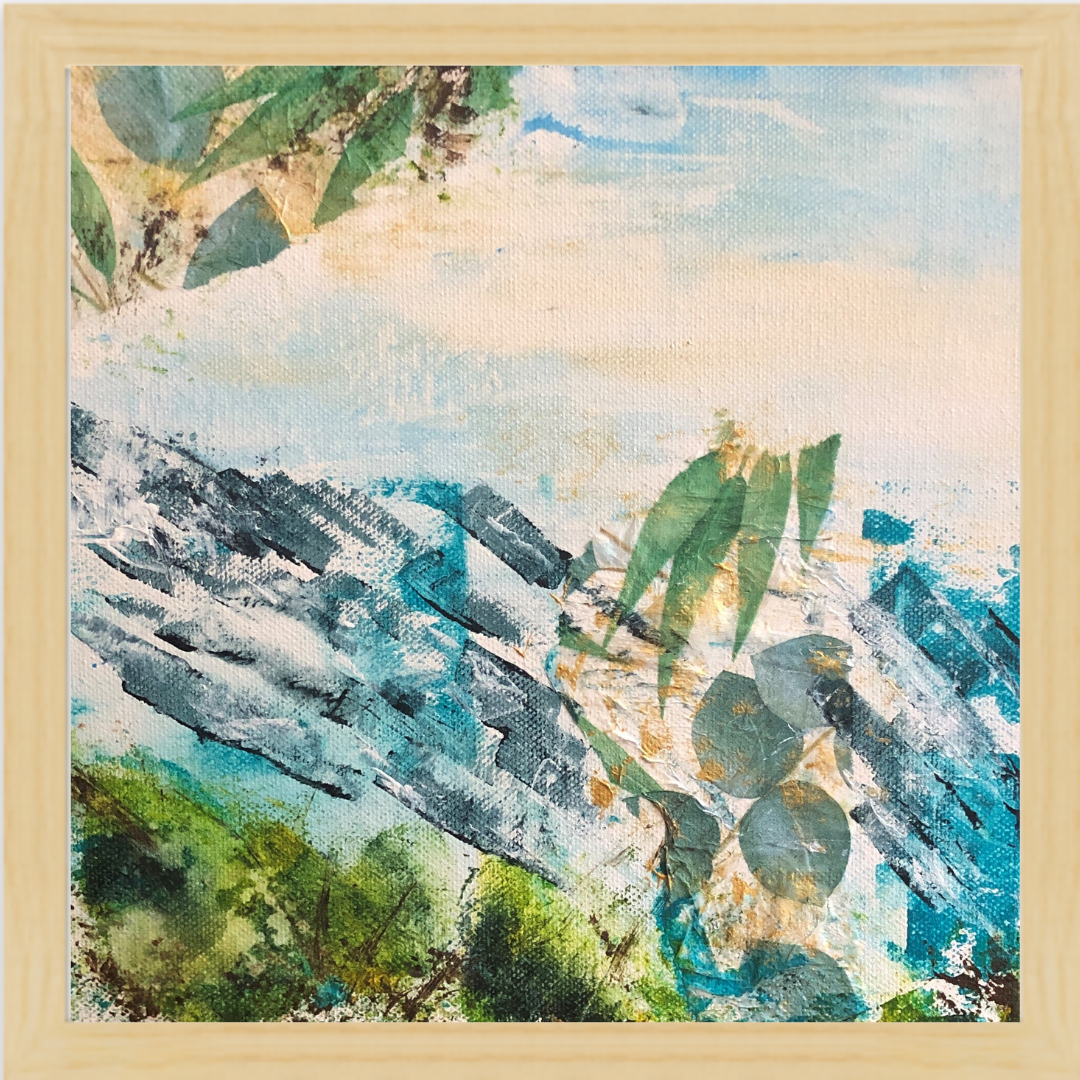 'Soldier's Point' with Oak Floating Frame