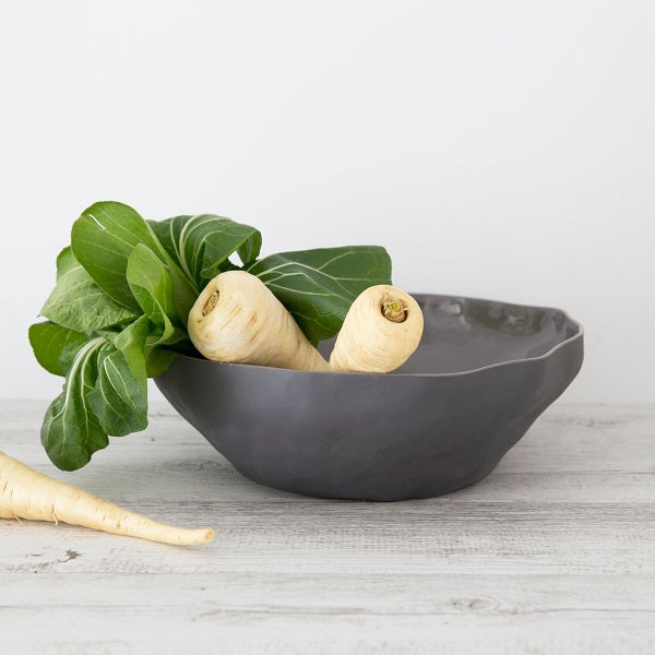 Flax Fruit Bowl in Charcoal