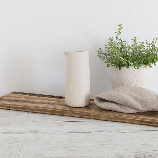 Flax Jug No Handle in White
