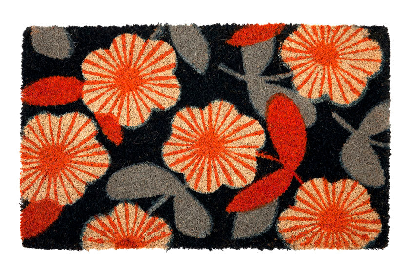 Floral Coir Door Mat