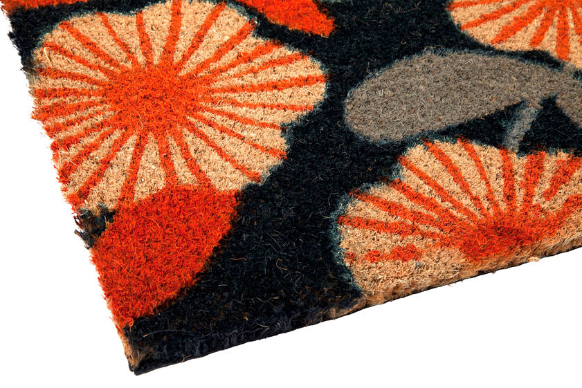 Floral Coir Door Mat