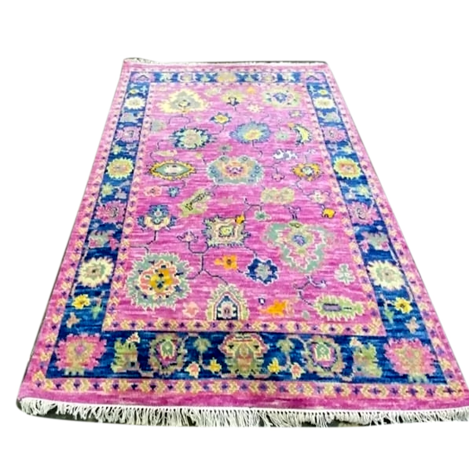 Cerise 100% NZ Wool Oushak Rug