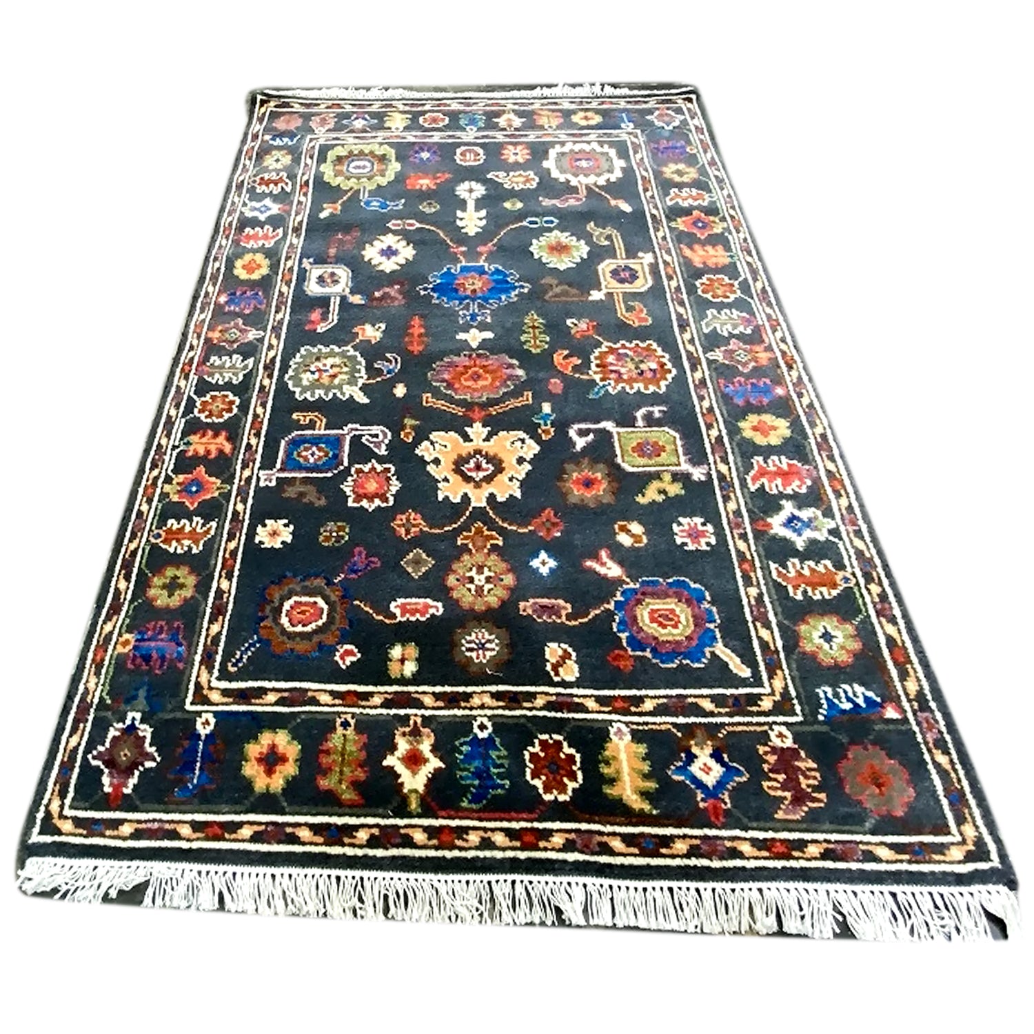 Ebony 100% NZ Wool Oushak Rug