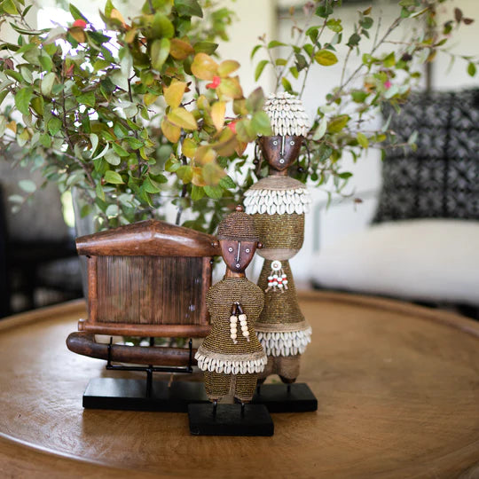 Ndamji Beaded Doll in Silver