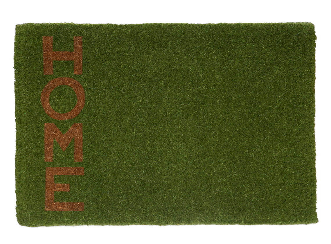 Home Coir Door Mat in Green